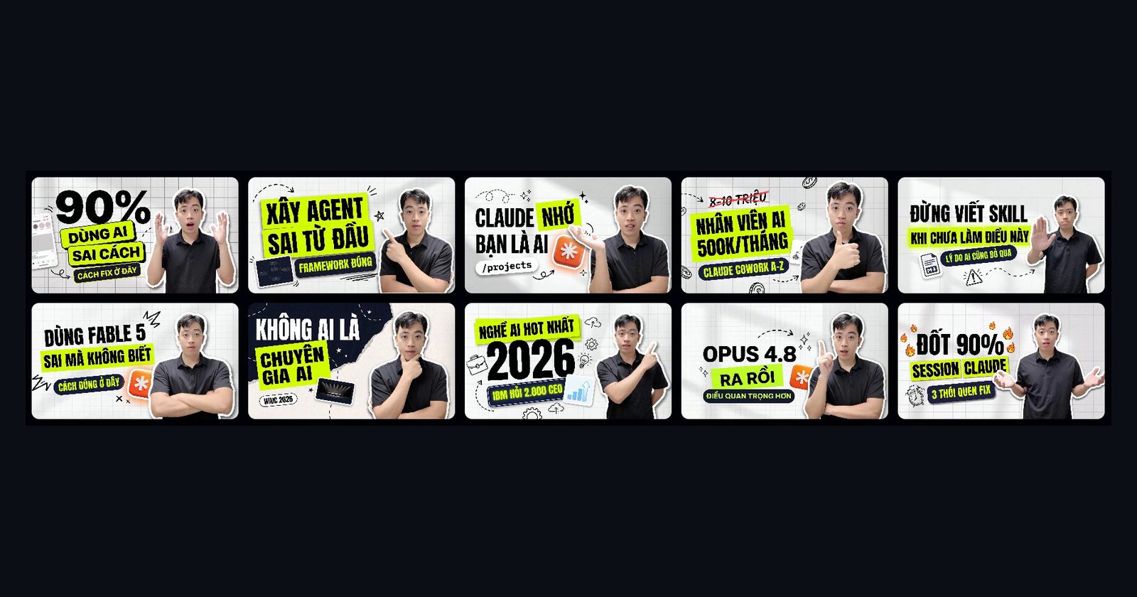 Thumbnail bằng Claude + Higgsfield: AI lo đẹp, code lo đúng